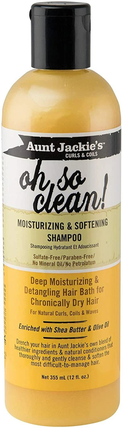 Aunt Jackie's “Oh So Clean!” Moisturizing & Softening Shampoo (355 ml / 12 oz)