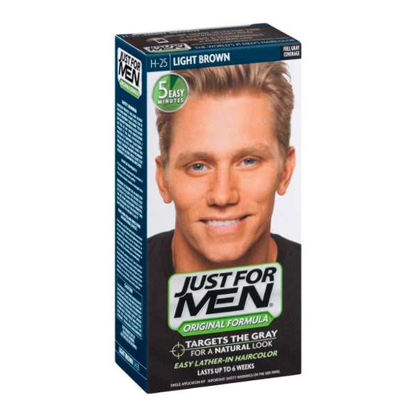 Just For Men – H-25 Light Brown – Original Formula – Shampoo-In Hair Colour (150ml)