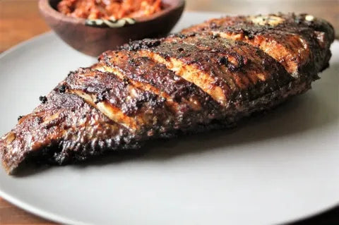 Banku and Grilled Tilapia
