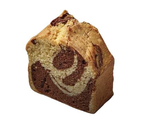 🍰 Marble Cake Slice – Vanilla & Chocolate Swirl (single slice)