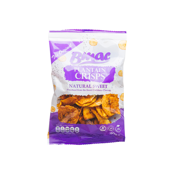 Bmac Plantain Crips Natural Sweet(60g)