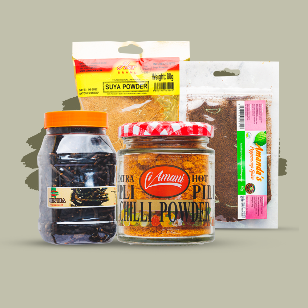 Assorted African herbs and spices