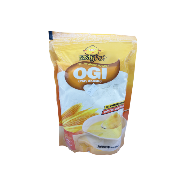 Tasty Pot Yellow Maize Powder Ogi (Pap, Akamu) – 500g