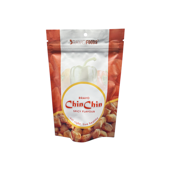 Bravo Chin Chin Spicy Flavour Snack Pouch (300g)