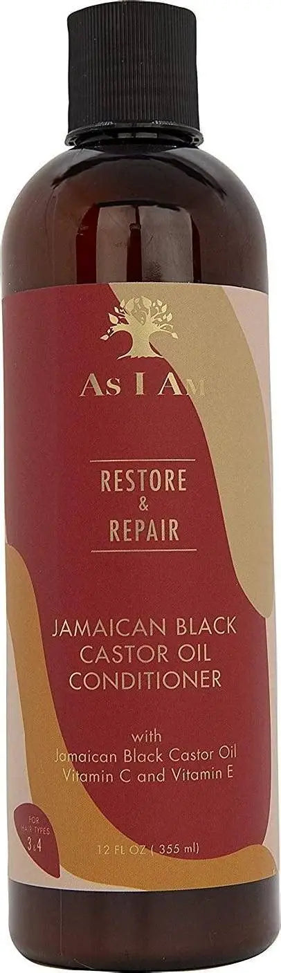 As I Am Restore & Repair Jamaican Black Castor Oil Conditioner (355 ml / 12 fl oz)