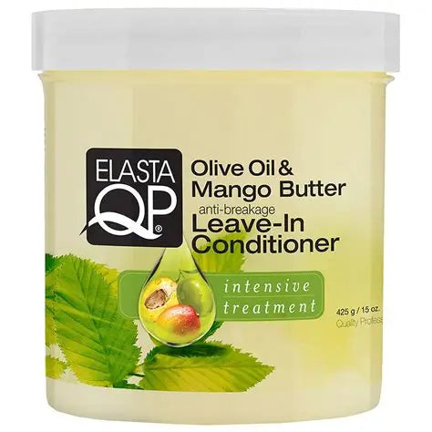 Elasta QP Olive Oil & Mango Butter Leave-In Conditioner – (425g / 15 oz)