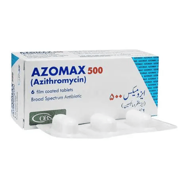 Azomax (Azithromycin) – 6 Tablets (500mg)