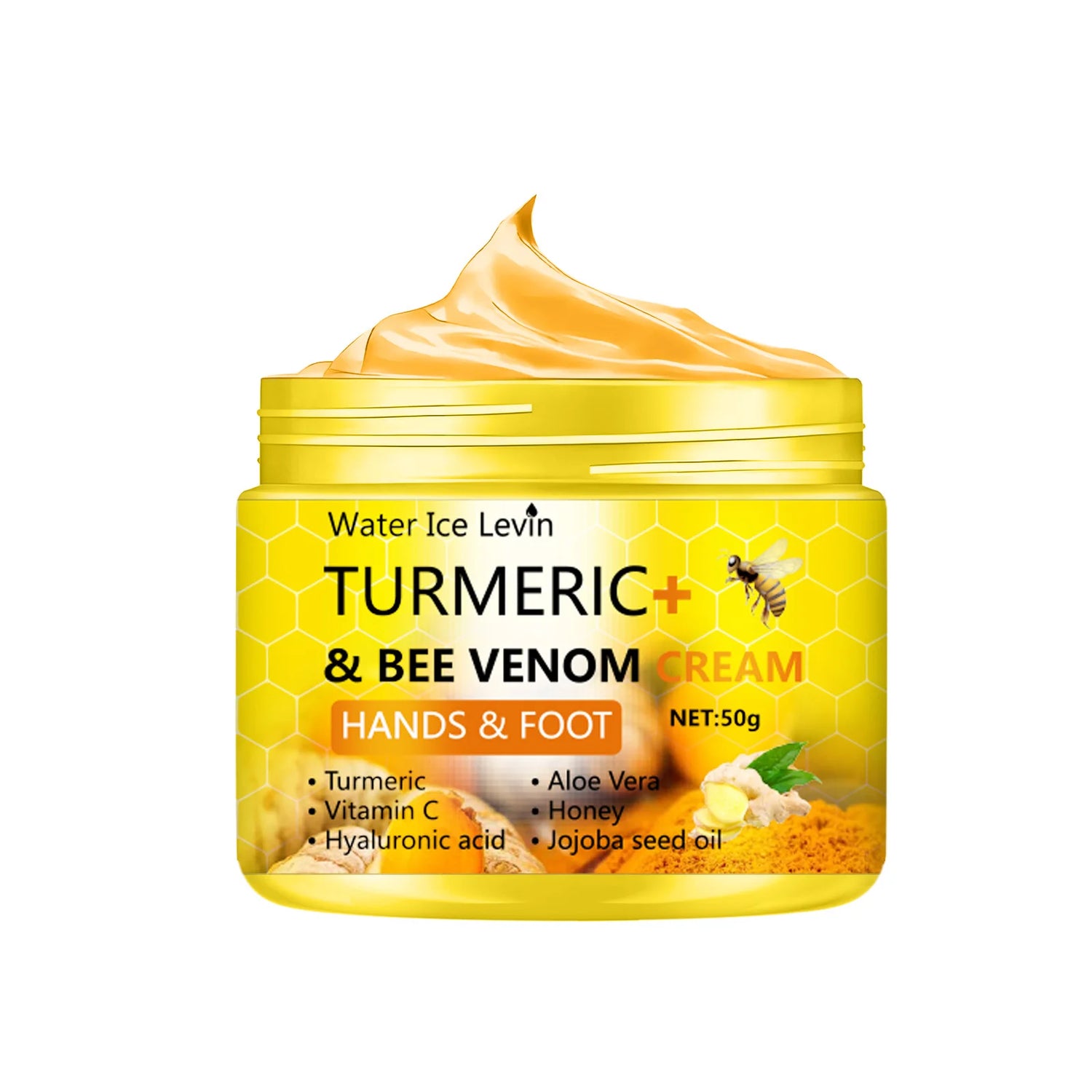 Water Ice Levin Turmeric Bee Anti-Drying Crack Foot Cream  50g
