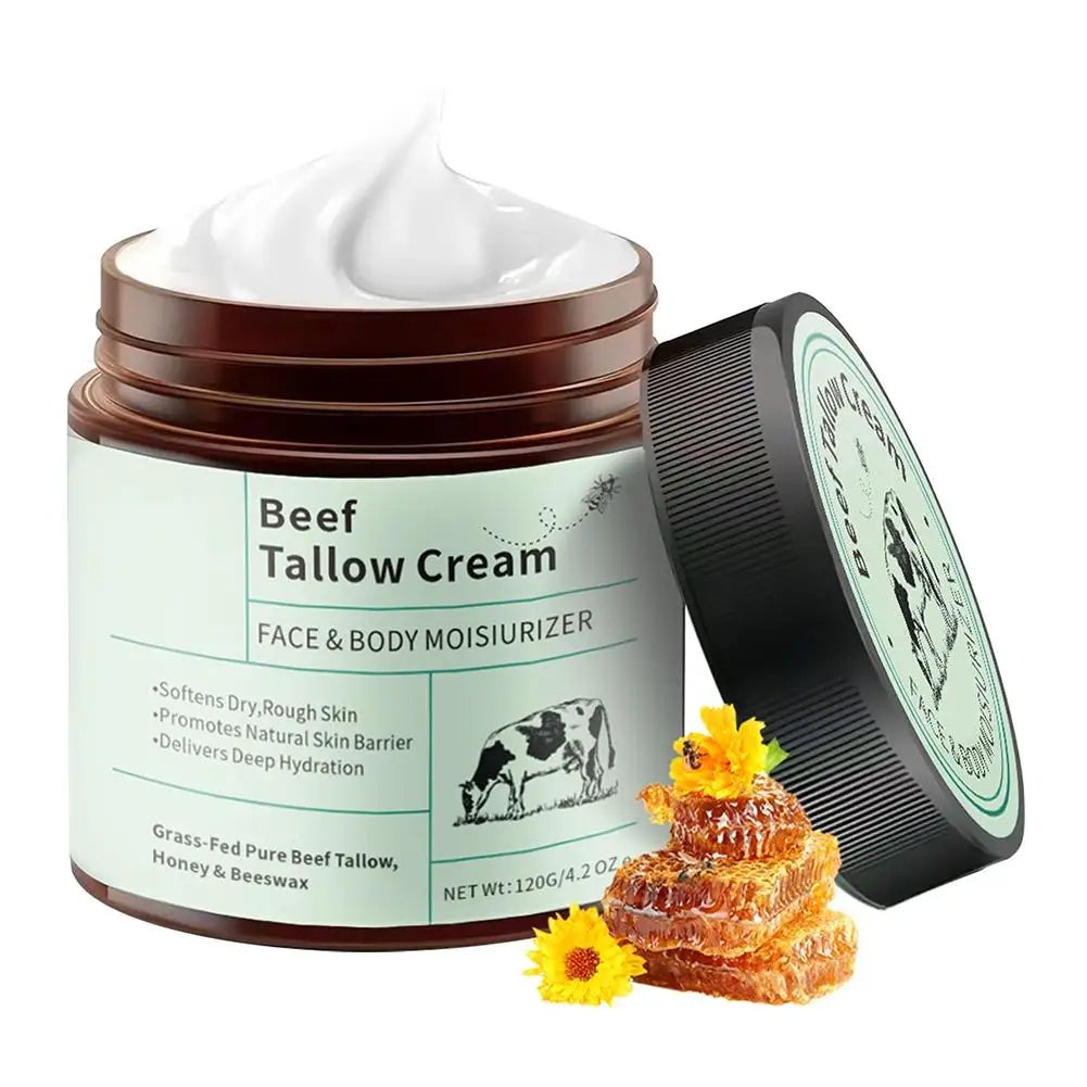 Beef Tallow Honey Moisturizer Cream 120g