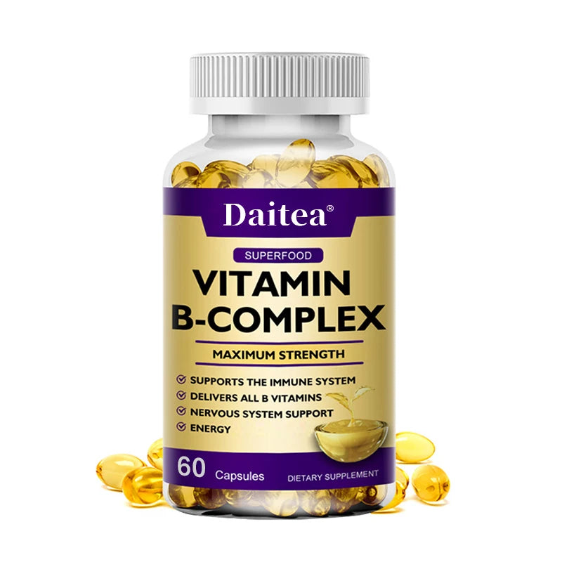 Daitea B-Complex Vitamins Maximum Strength Supplement
