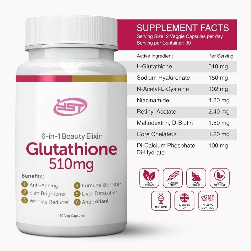Glutathione Capsules – High Absorption Formula