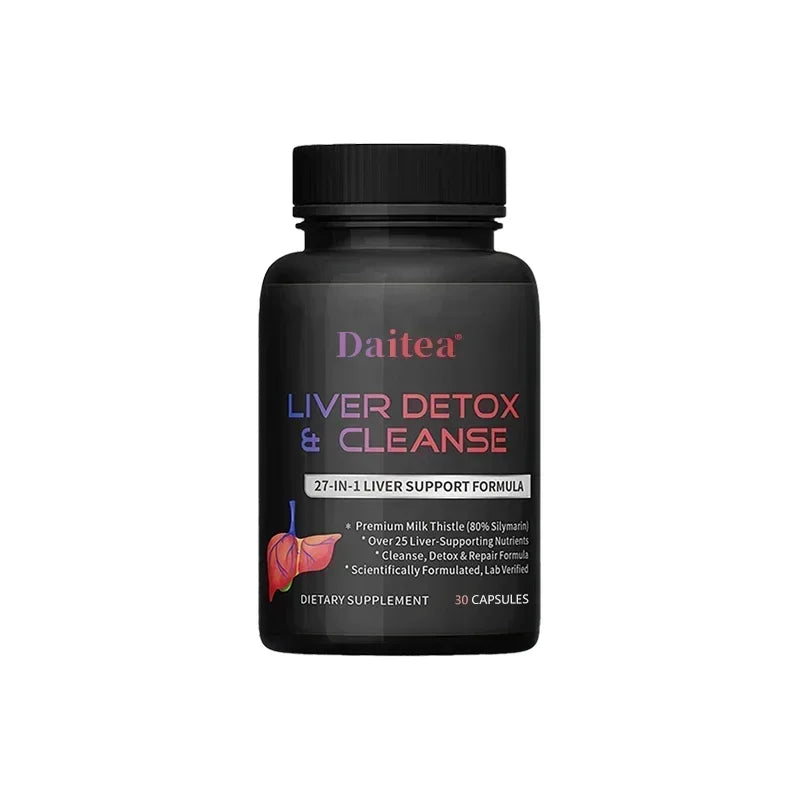 DAITEA 27-in-1 Liver Support Formula - Liver Cleanse Detox & Repair Capsules