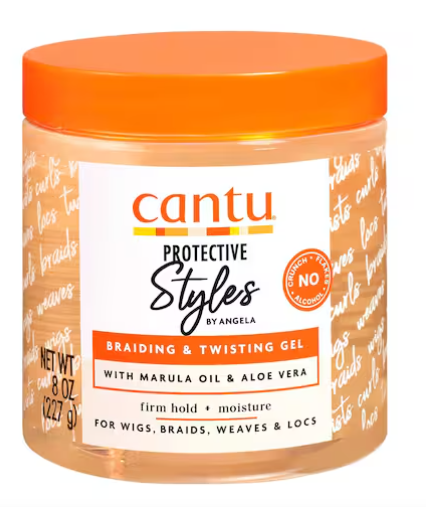 Cantu Protective Styles Braiding & Twisting Gel with Marula Oil & Aloe Vera (227g)
