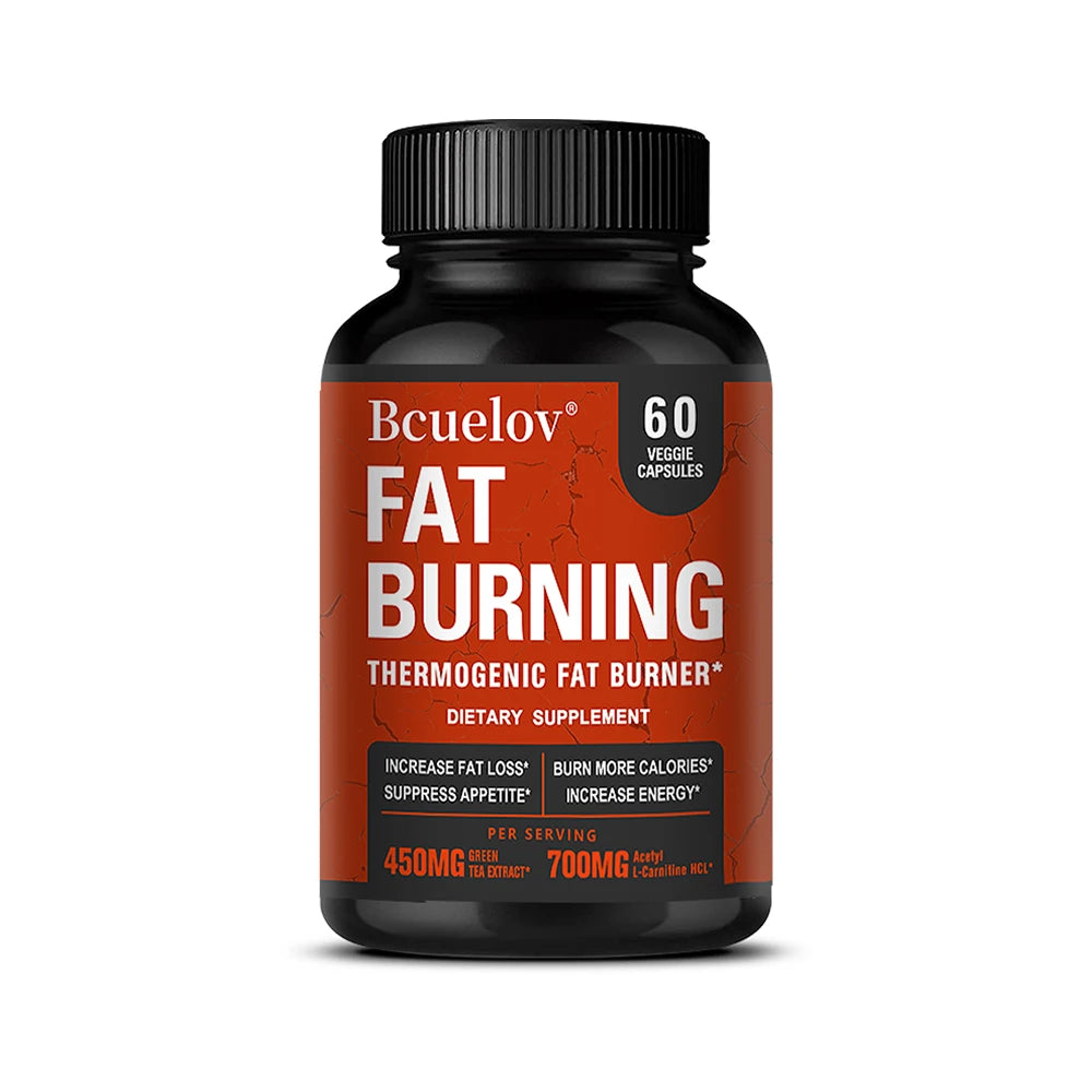 Bcuelov Acetyl-L-Carnitine, Green Tea Extract & Caffeine Capsules