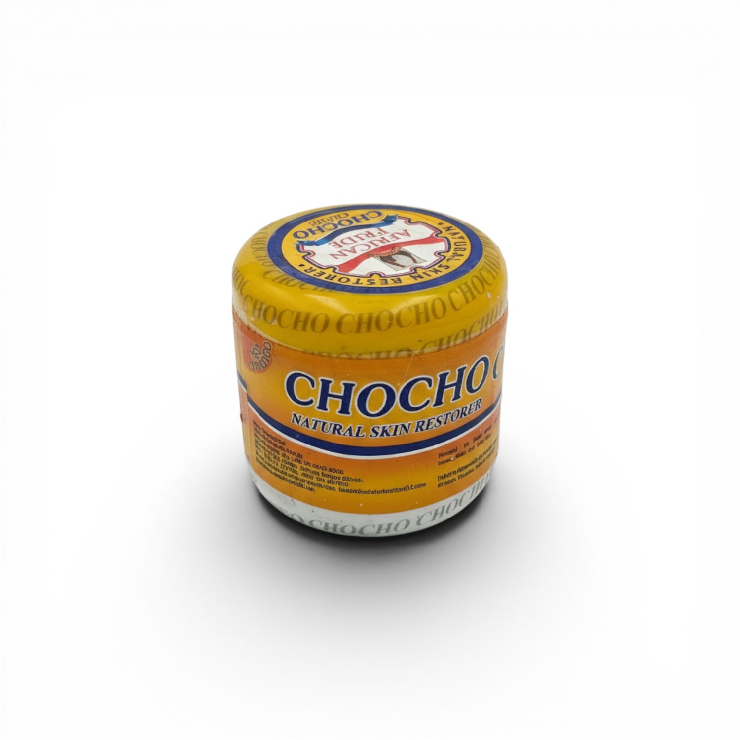 Duaba Afro Chocho African Pride Crème, a 100g natural skin restorer with 6 botanical herbal ingredients, made in Ghana.
