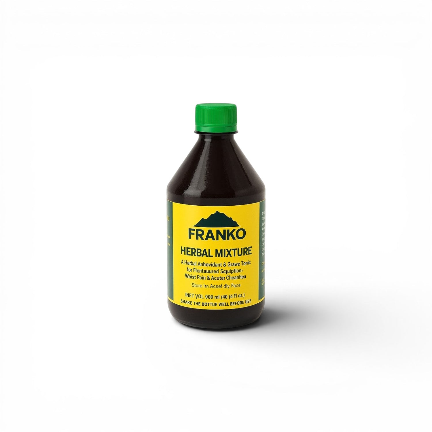 Duaba Afro Franko Herbal Mixture 500ml bottle, a traditional Ghanaian wellness supplement for appetite and vitality.