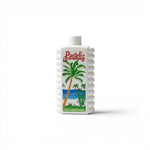 Duaba Afro Paradis Talc Mentholated Body Powder 450g with palm tree graphic, for cooling freshness.