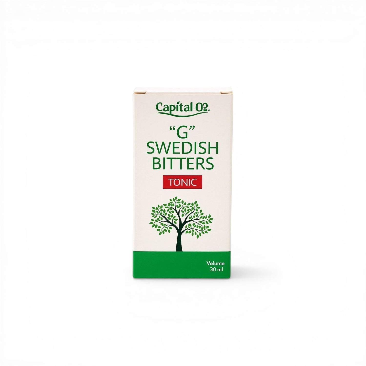 Duaba Afro G-Swedish Bitters Tonic 330ml bottle with a green tree illustration and "TONIC" label.