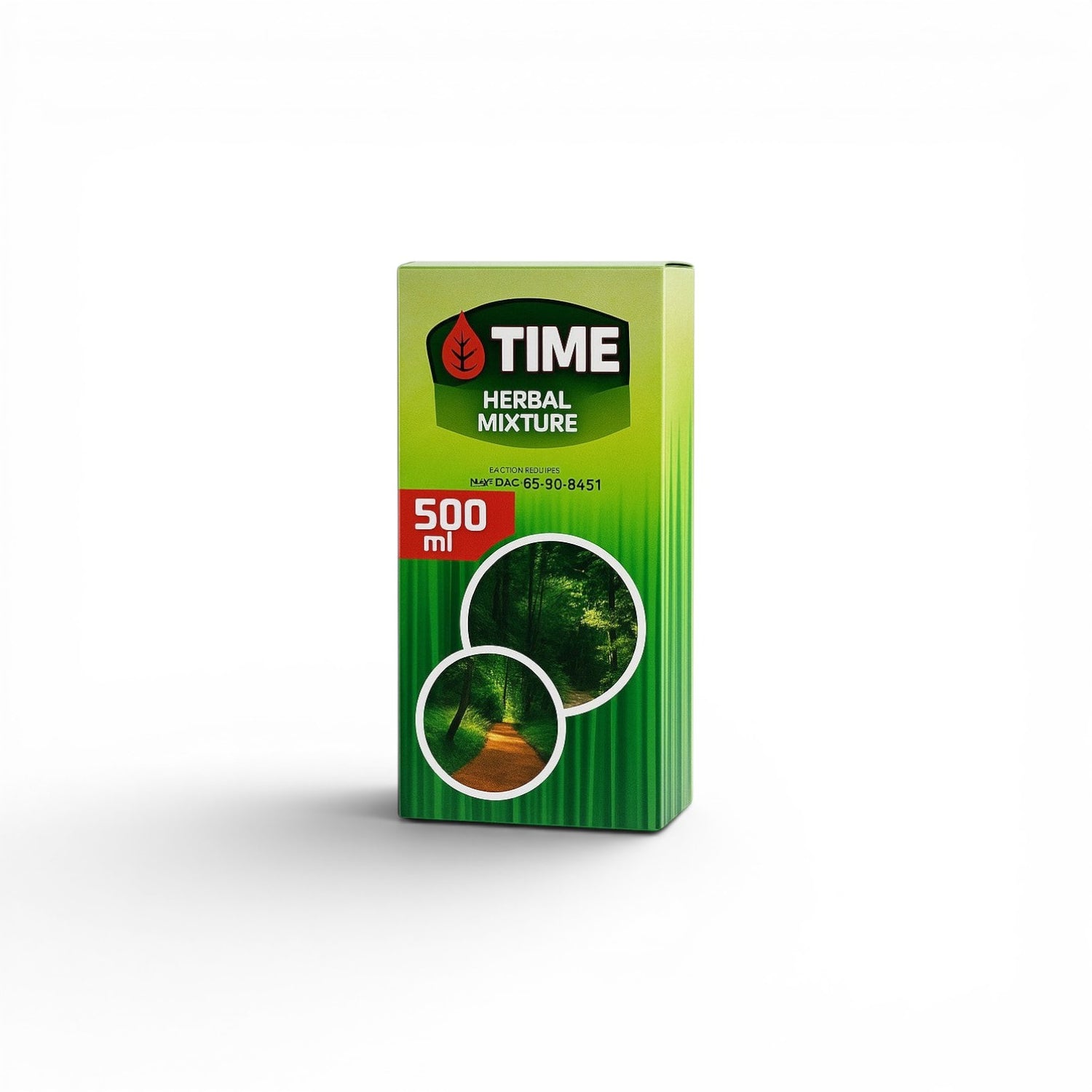 Duaba Afro TIME Herbal Mixture 500ml bottle with traditional West African botanicals for wellness and digestion.