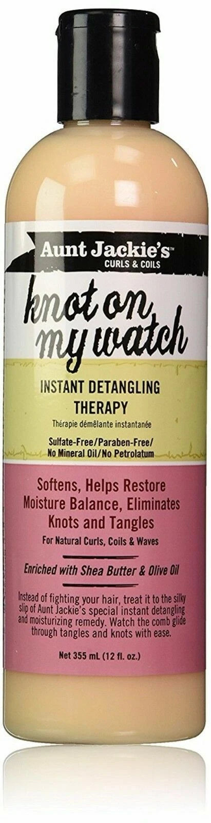 Aunt Jackie’s Knot On My Watch Instant Detangling Therapy – (355ml/12 fl oz)