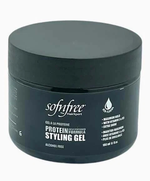 Sofn’free Protein Styling Gel – Maximum Hold with Vitamin E & B5 – (150ml)