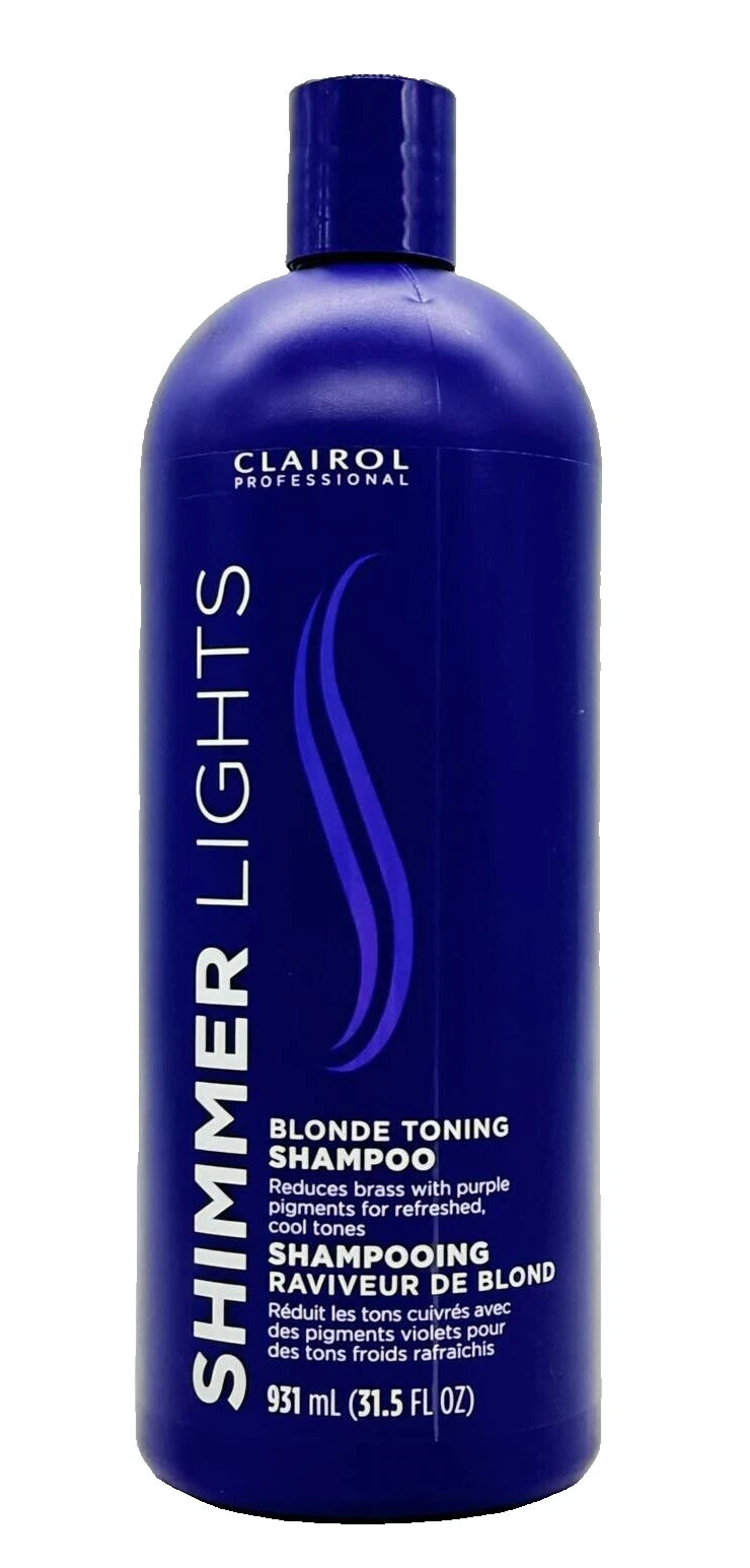 Clairol Professional Shimmer Lights Shampoo - Blonde & Silver Hair (31.5 oz)