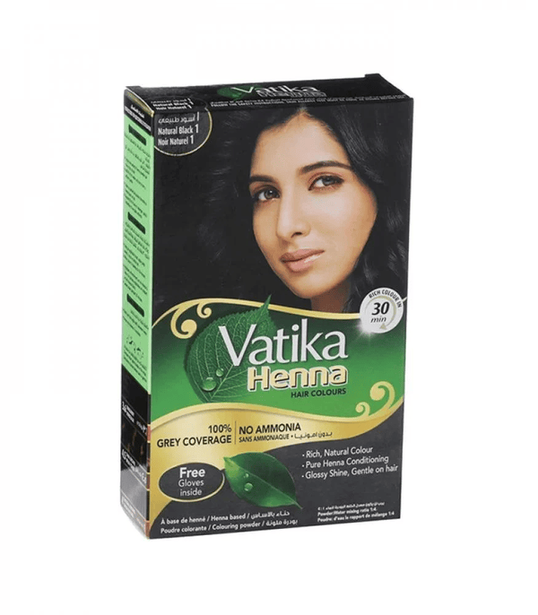 Vatika Henna Hair Colours (Natural Black 1) – (60g)