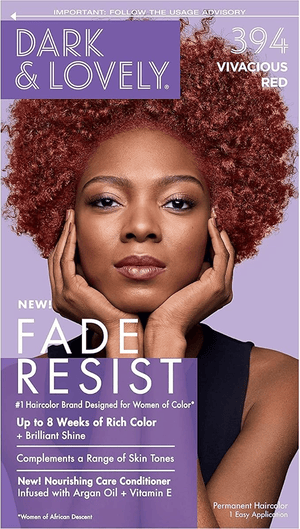 Dark & Lovely Fade Resist Hair Color – 394 Vivacious Red(250ml)