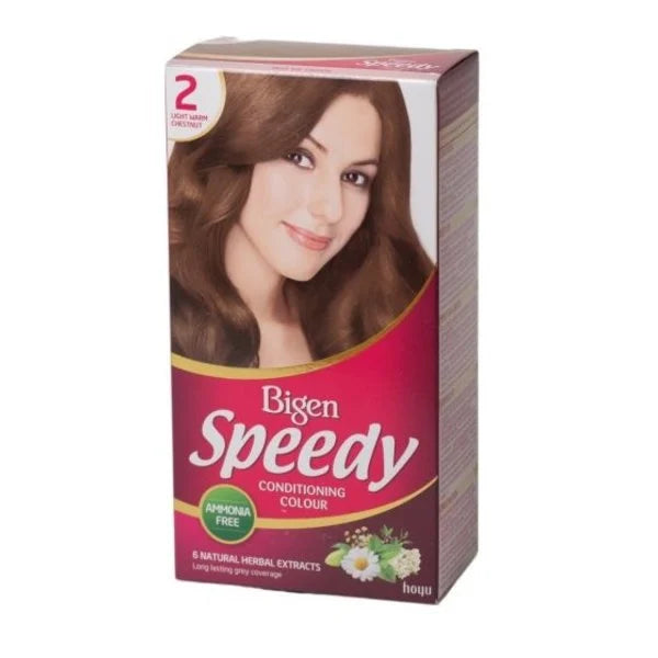 Bigen Speedy Conditioning Colour (2 Light Warm Chestnut) – (40g)