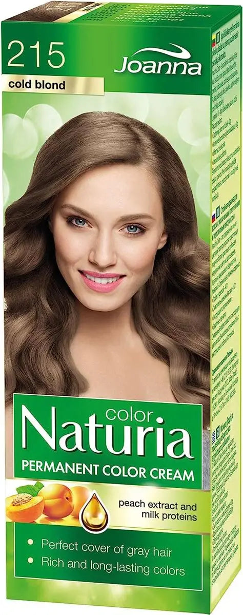Joanna Naturia Color Permanent Hair Dye – 215 Cold Blond (200ml)