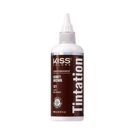 KISS Colors Tintation Semi-Permanent Hair Color – Honey Brown (T871) – (148 mL / 5 fl. oz)