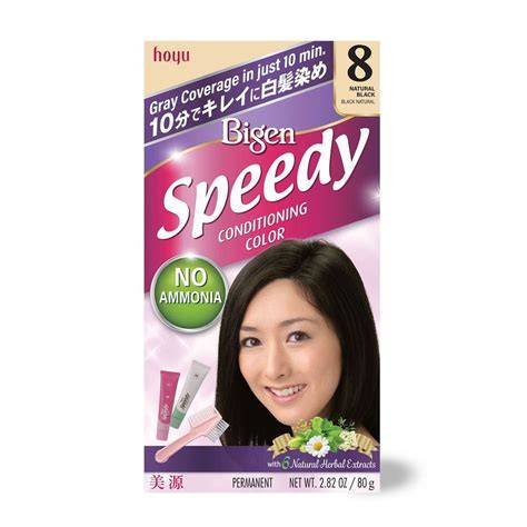 Bigen Speedy Conditioning Colour (8 Natural Black / Black Brown) – (80g)
