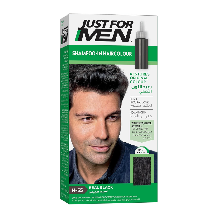 Just For Men – H-35 Medium Brown – Original ForJust For Men – H-55 Real Black – Original Formula – Shampoo-In Hair Colour (150ml)mula – Shampoo-In Hair Colour(150ml)