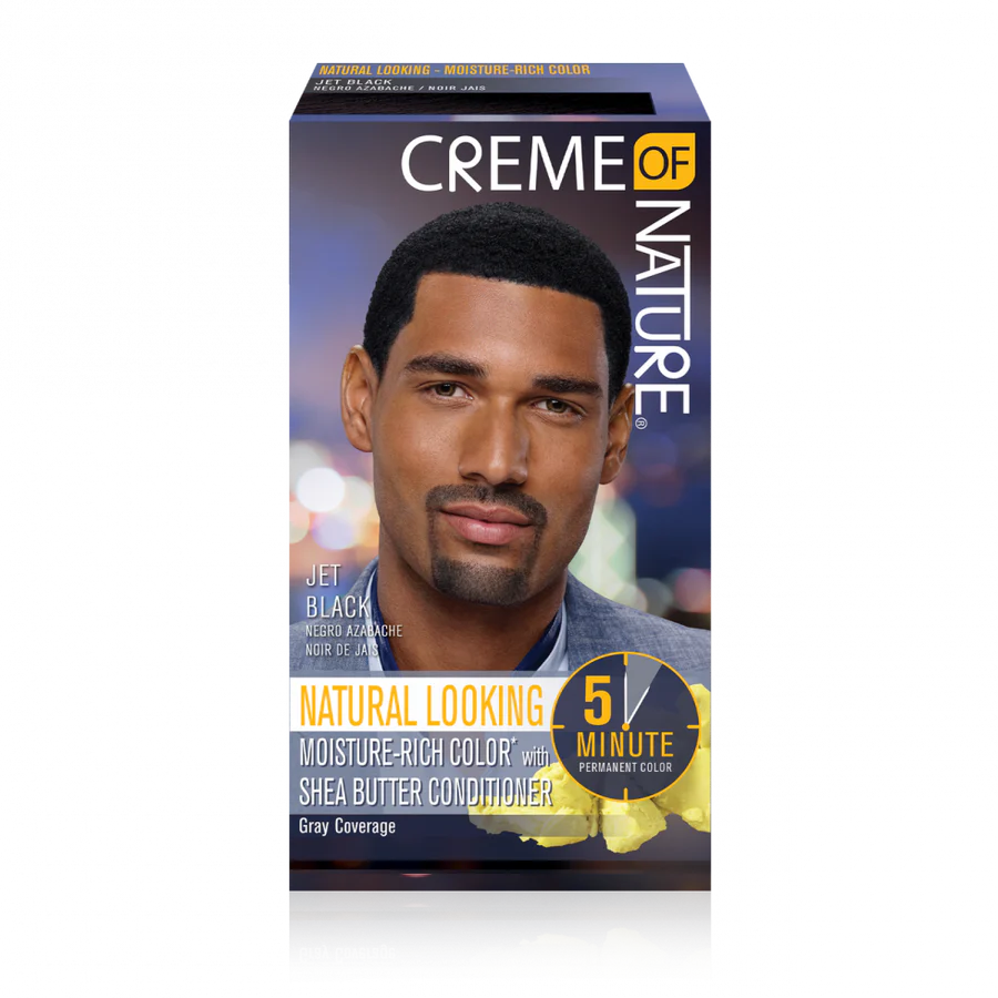 Creme of Nature Men’s Hair Color – Jet Black (Permanent) (150ml)