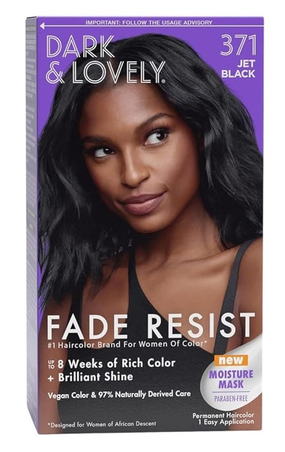 💇 Dark & Lovely Fade Resist Haircolor – Jet Black 