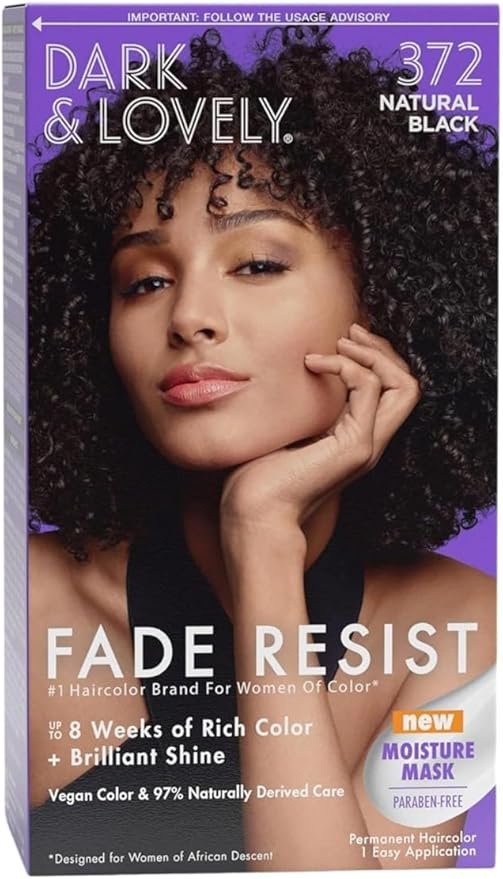 💇 Dark & Lovely Fade Resist Haircolor – Natural Black 