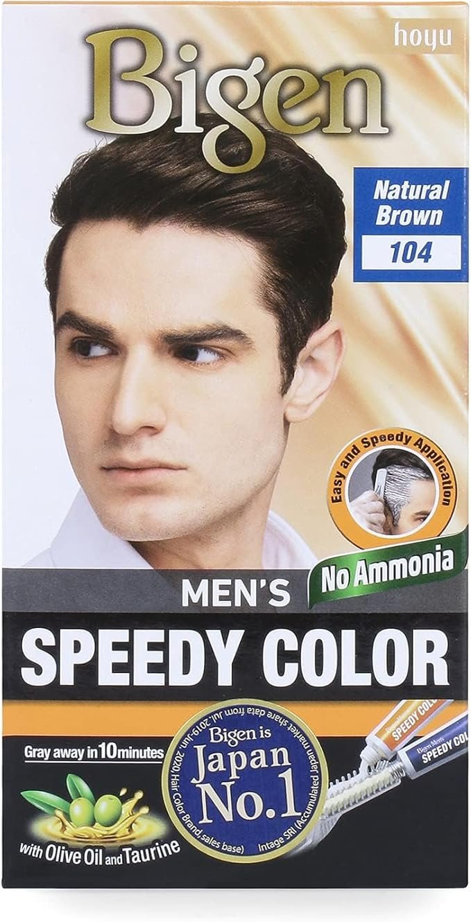 Bigen Men’s Speedy Color – Natural Brown 104 (150ml)