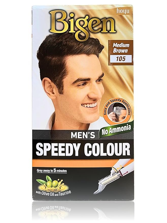 Bigen Men’s Speedy Color – Medium Brown 105  (150ml)