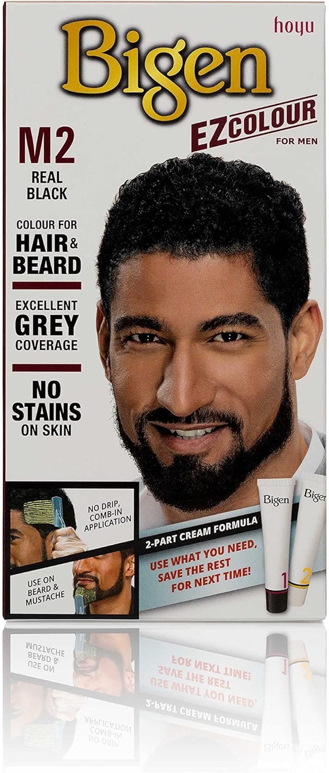 Bigen EZ Colour for Men – Real Black M2 (Hair & Beard) (200ml)