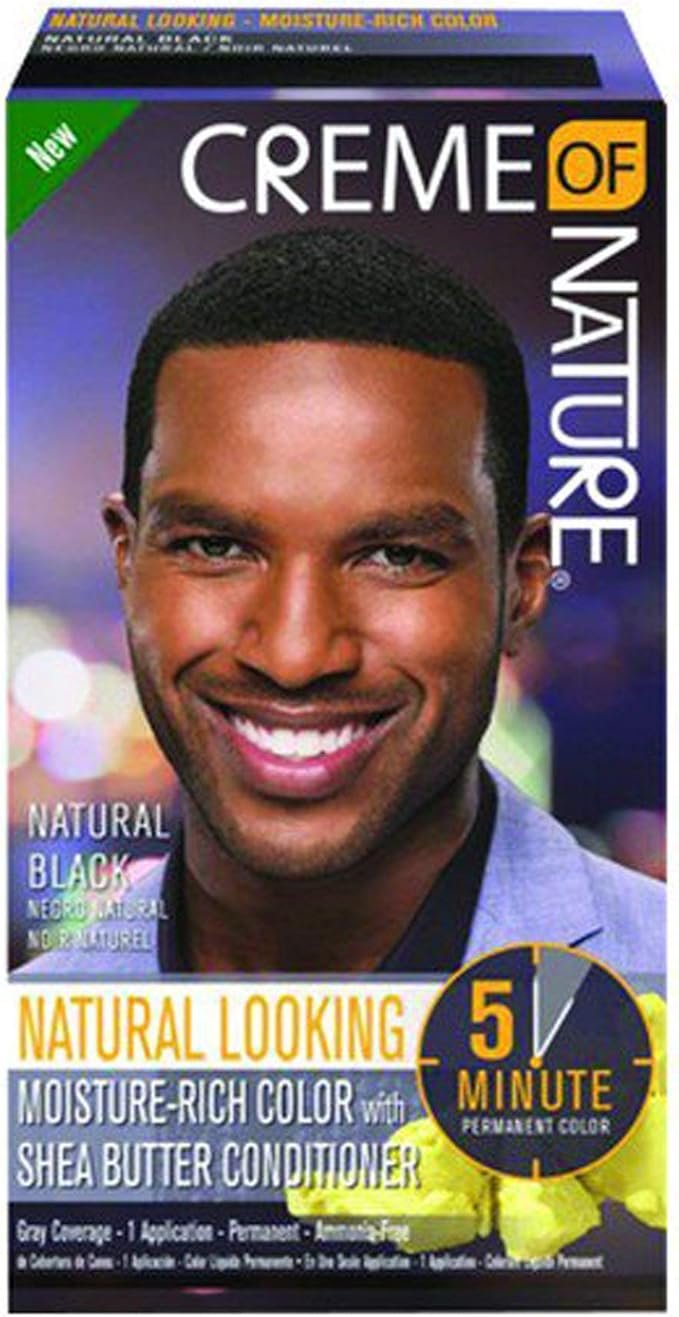 Creme of Nature Men’s Hair Color – Natural Black (Permanent) (200ml)