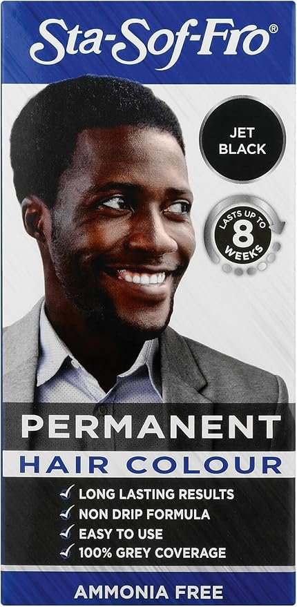 Sta-Sof-Fro Permanent Hair Colour – Jet Black (150ml)