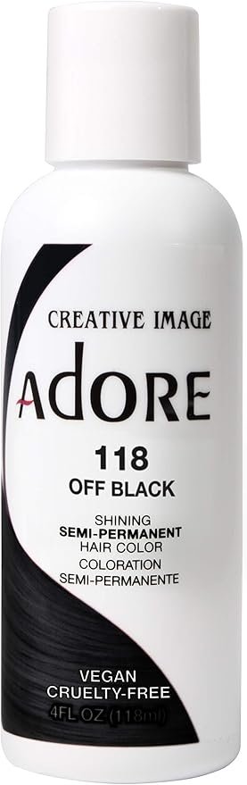 Adore Semi-Permanent Hair Color – Off Black 