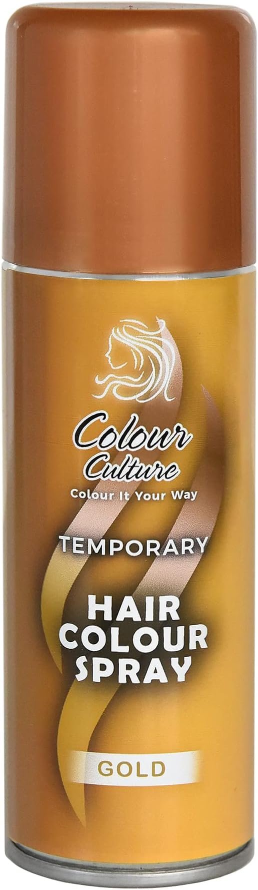 Colour Culture Temporary Hair Colour Spray – Gold (150 mL)