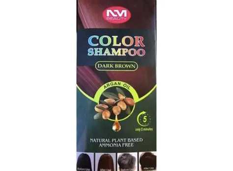 NM Beauty Color Shampoo – Dark Brown (Natural Plant-Based, 200ml)